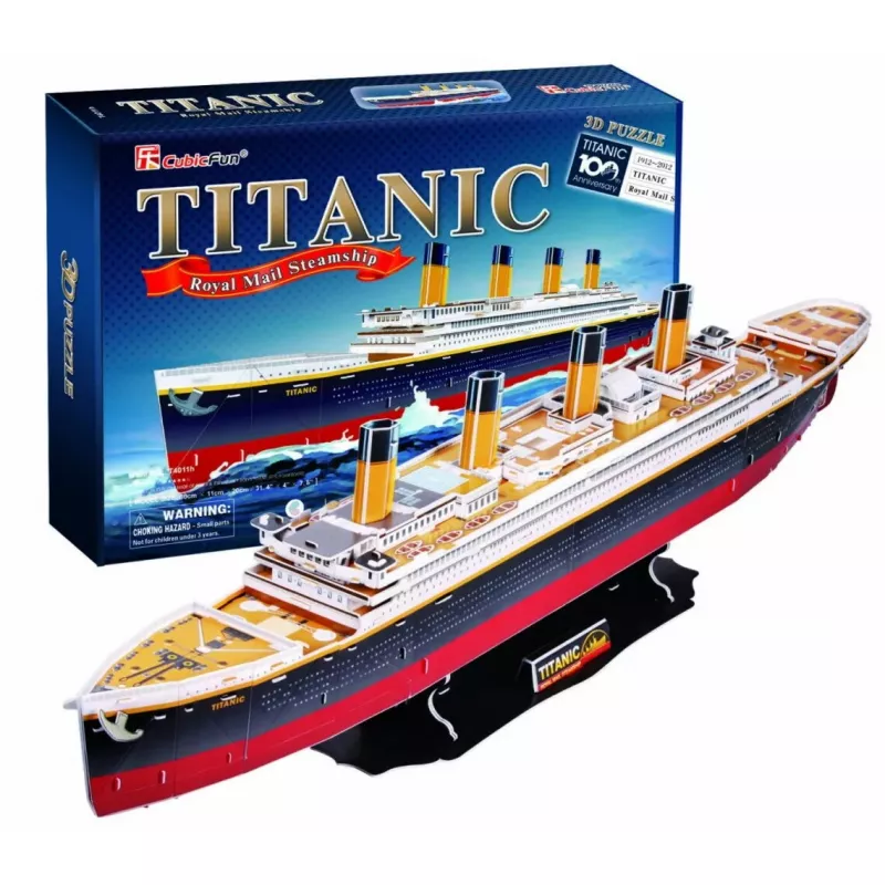 CubicFun T4011H Titanic Big puzle 3D, 113 piezas