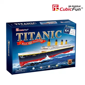 Puzle 3D Cubicfun Titanic Big T4011H — 1024 piezas, maqueta de barco a escala