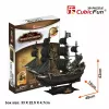 Puzle 3D CubicFun barco pirata 'Queen Anne's Revenge' modelo T4005H, kit de cartón