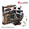 Puzle 3D CubicFun barco pirata 'Queen Anne's Revenge' modelo T4005H, kit de cartón