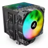 Ventilador de CPU Sharkoon A60 RGB 12 cm 500–1800 rpm negro