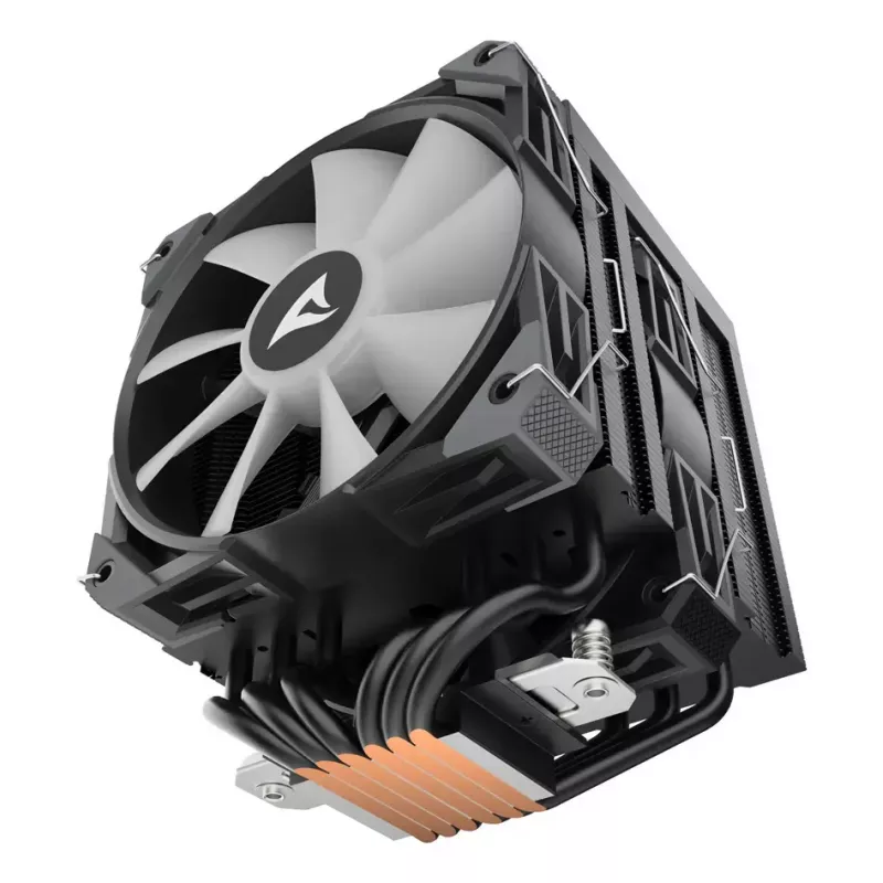 Ventilador de CPU Sharkoon A60 RGB 12 cm 500–1800 rpm negro