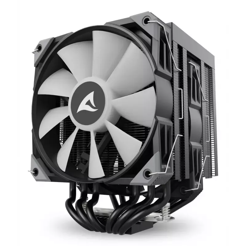 Ventilador de CPU Sharkoon A60 RGB 12 cm 500–1800 rpm negro