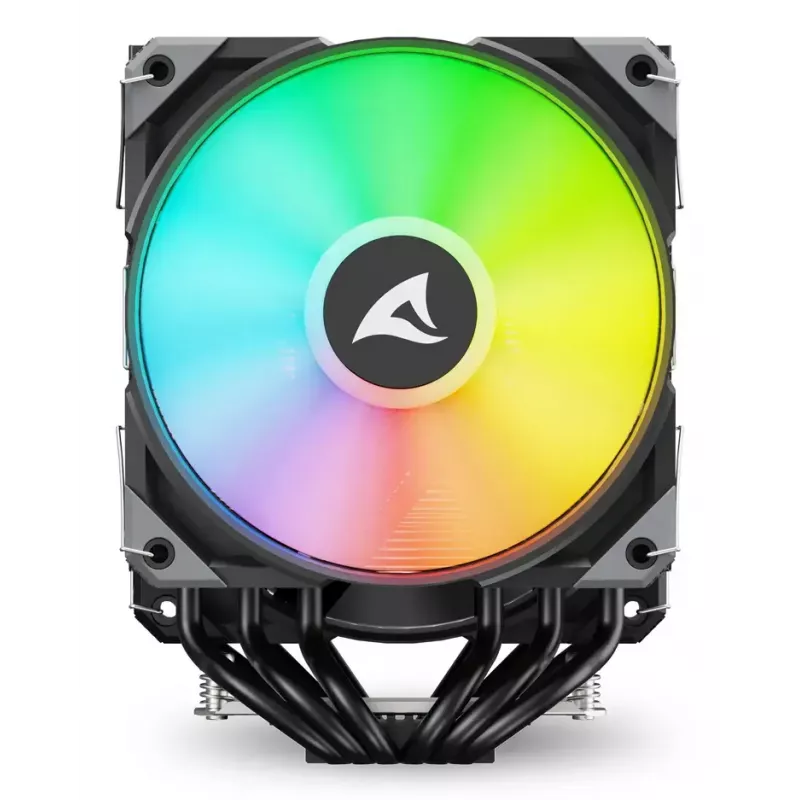 Ventilador de CPU Sharkoon A60 RGB 12 cm 500–1800 rpm negro