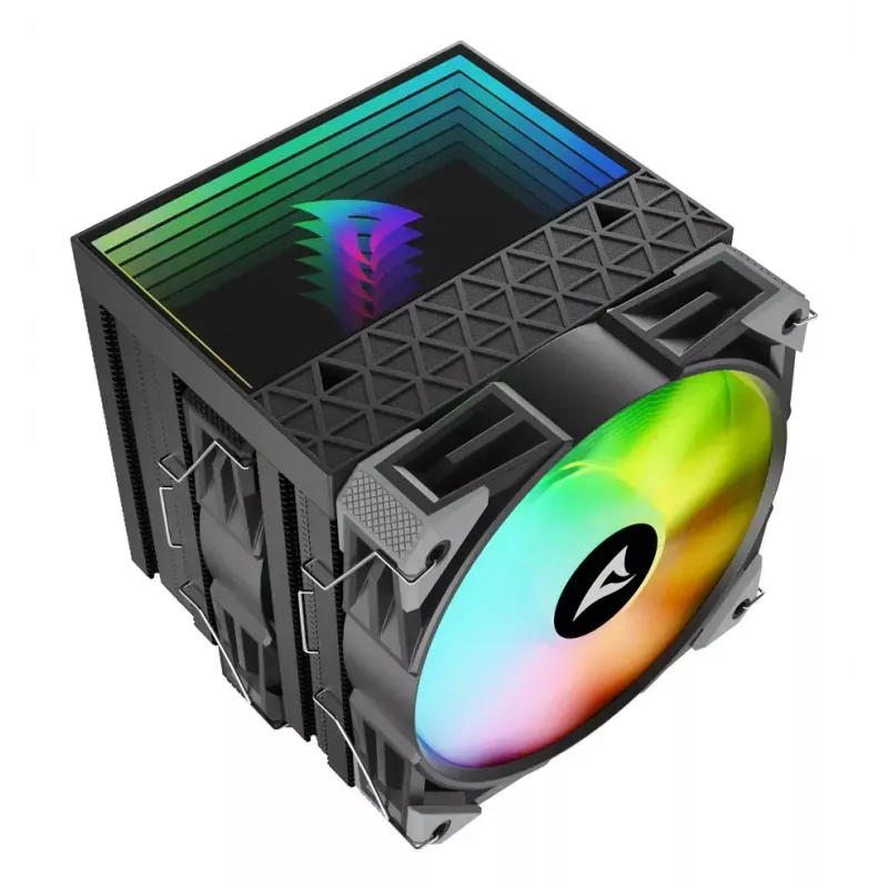 Ventilador de CPU Sharkoon A60 RGB 12 cm 500–1800 rpm negro