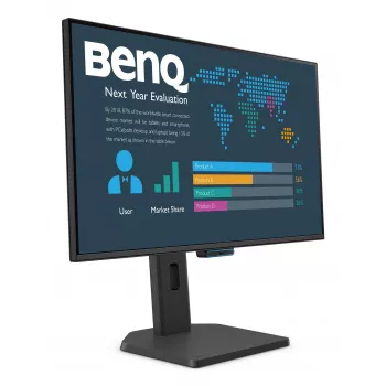 Monitor de empresa BenQ FHD de 27 pulgadas — 1920×1080, 5 ms, similar a IPS ángulo de visión 178°, mate, altavoces integrados, VESA, altura ajustable