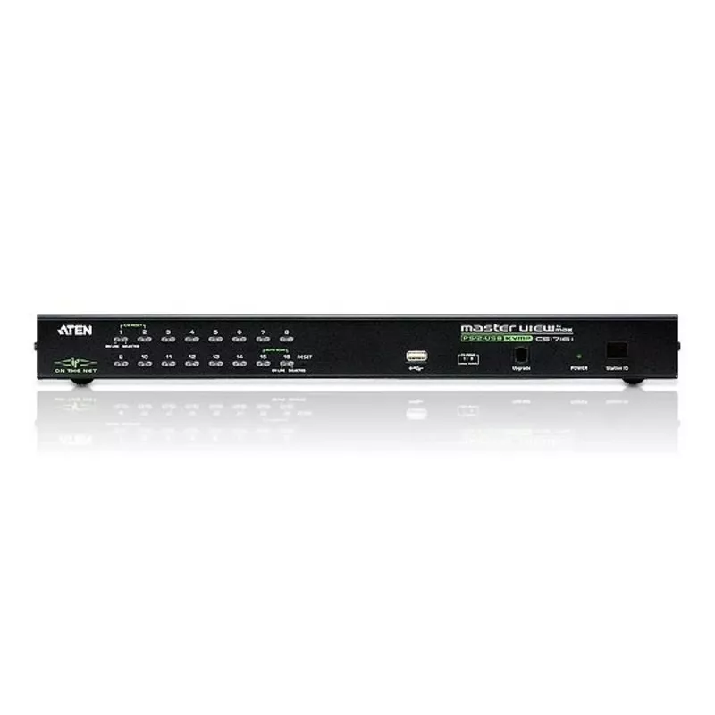 Switch KVM sobre IP ATEN 16 puertos USB/PS/2 VGA con puerto USB periférico