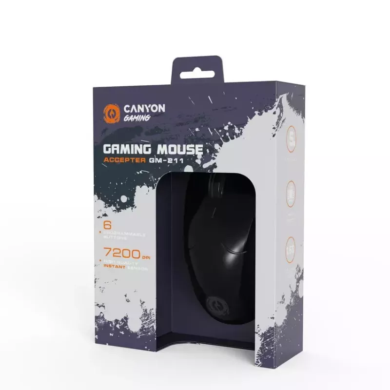 Ratón Canyon Gaming Accepter retroiluminación RGB CND-SGM211 USB