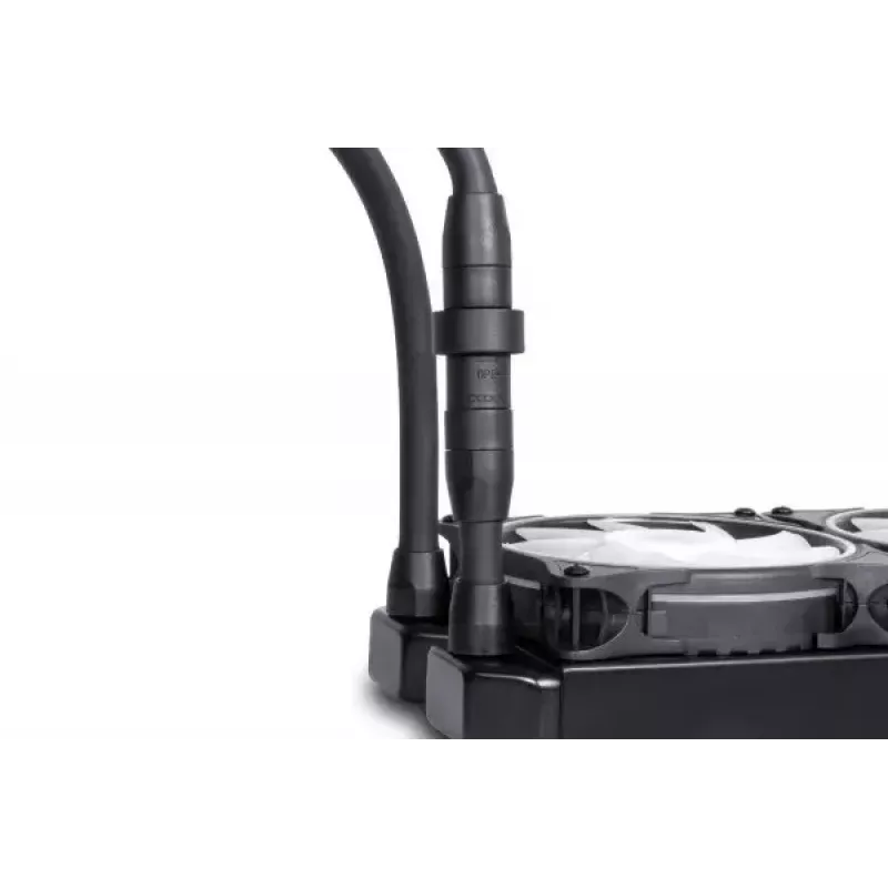 Kit de refrigeración líquida Alphacool Pro Aurora 420 CPU AIO 14 cm negro blanco