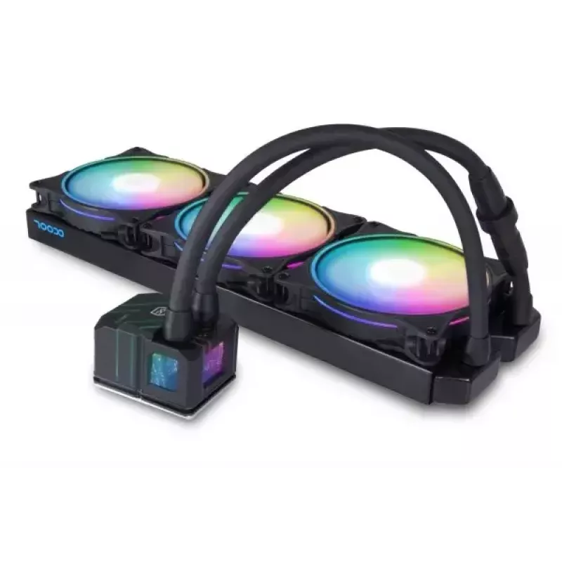 Kit de refrigeración líquida Alphacool Pro Aurora 420 CPU AIO 14 cm negro blanco