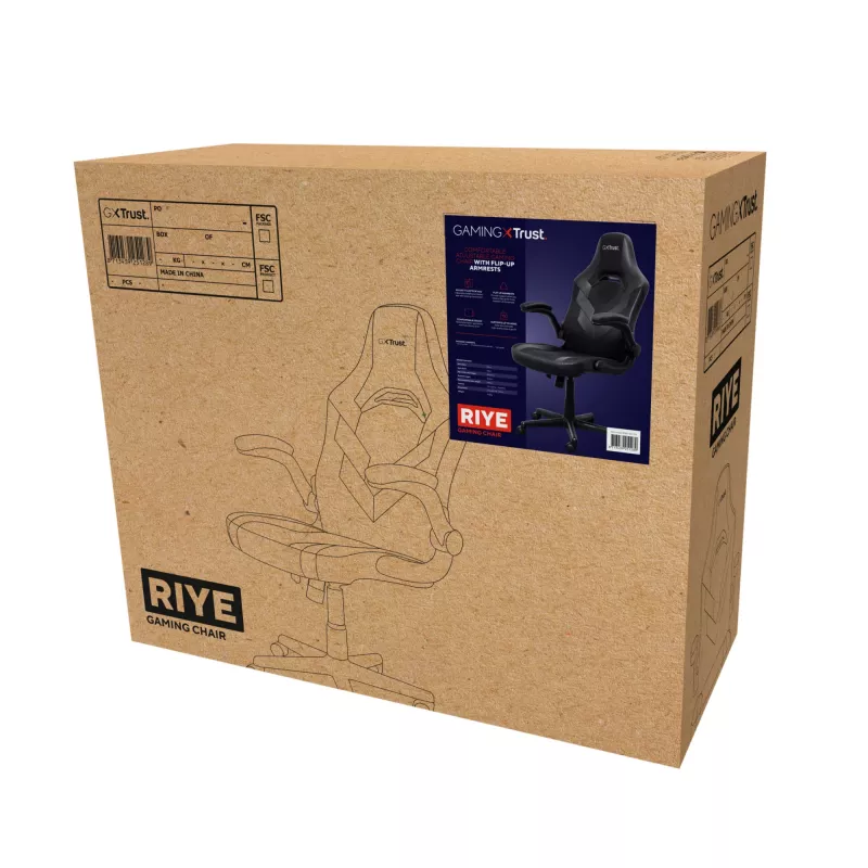Silla gaming universal Trust GXT 703 RIYE negra