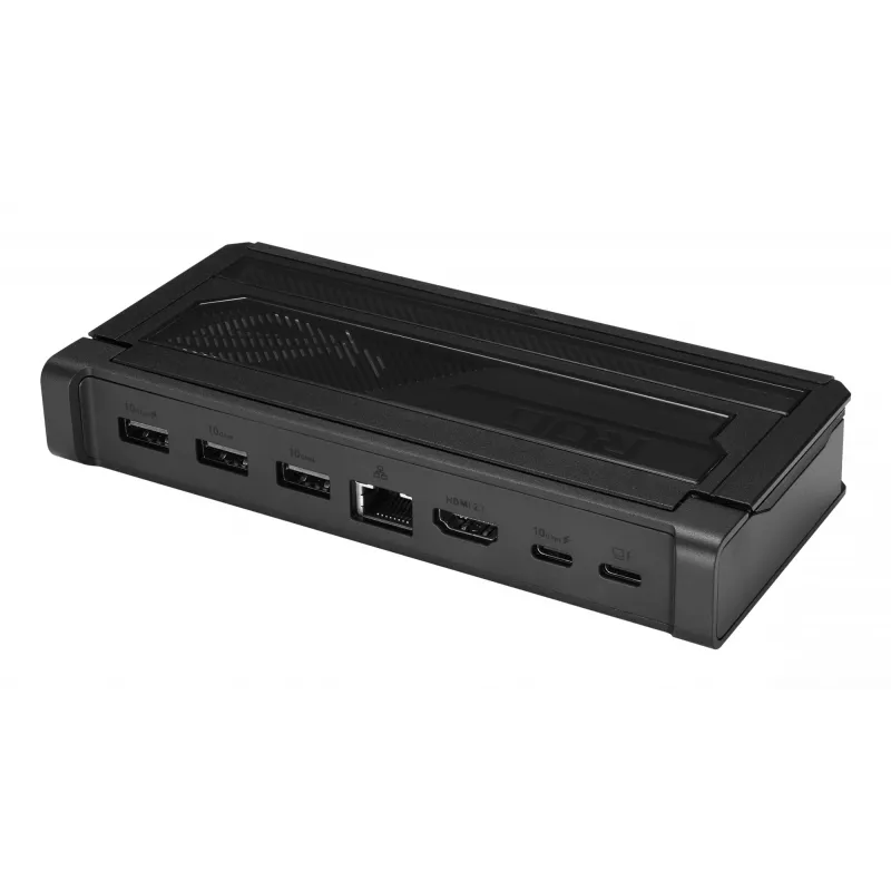 Docking station ASUS ROG Bulwark Dock 2025 DG300 USB Type-C, 1x RJ-45, 1x HDMI, negro, 160×74×25,5 mm
