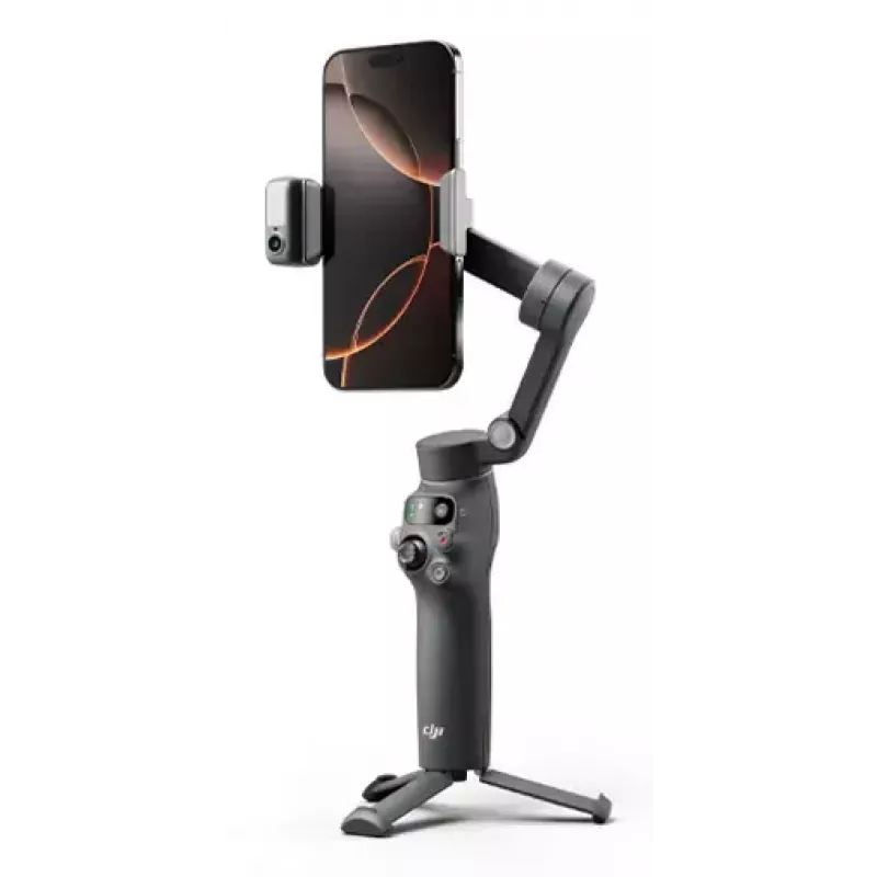 Estabilizador de cámara para smartphone DJI Osmo Mobile 8 — negro, carga máx. 0,3 kg, batería de 3350 mAh, 10 horas de autonomía