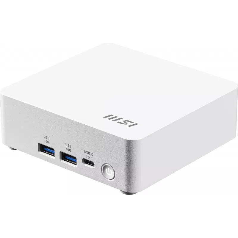MSI Cubi NUC AI 1UMG-062EU PC/estación de trabajo Intel Core Ultra 5 125H 16 GB DDR5-SDRAM 512 GB SSD Windows 11 Pro Mini PC blanco