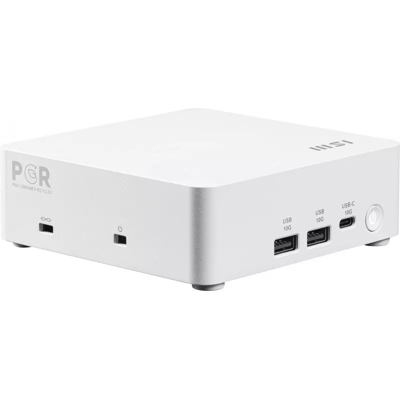 MSI Cubi NUC AI 1UMG-062EU PC/estación de trabajo Intel Core Ultra 5 125H 16 GB DDR5-SDRAM 512 GB SSD Windows 11 Pro Mini PC blanco