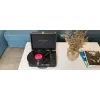 Tocadiscos Muse MT-103 GD negro — 33/45/78 rpm, fuente de alimentación AC 100–240 V, compacto 350 × 113 × 255 mm, 2,7–3 kg