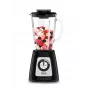Batidora de mesa Tefal BL4358 – 800 W, jarra de cristal de 1,25 l, trituración de hielo, negro/acero inoxidable cepillado