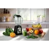 Batidora de mesa Tefal BL4358 – 800 W, jarra de cristal de 1,25 l, trituración de hielo, negro/acero inoxidable cepillado