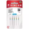 Aguja de coser SINGER N204514M503 (SZ14 BLST) tamaño 14 para máquinas domésticas e industriales