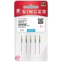 Aguja de coser SINGER N204514M503 (SZ14 BLST) tamaño 14 para máquinas domésticas e industriales