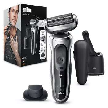 Recortadora de láminas Braun Series 7 71-S7200c negro plata litio-ion 50 min