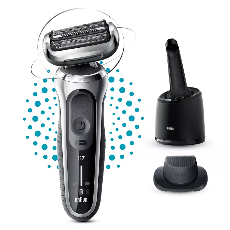 Recortadora de láminas Braun Series 7 71-S7200c negro plata litio-ion 50 min