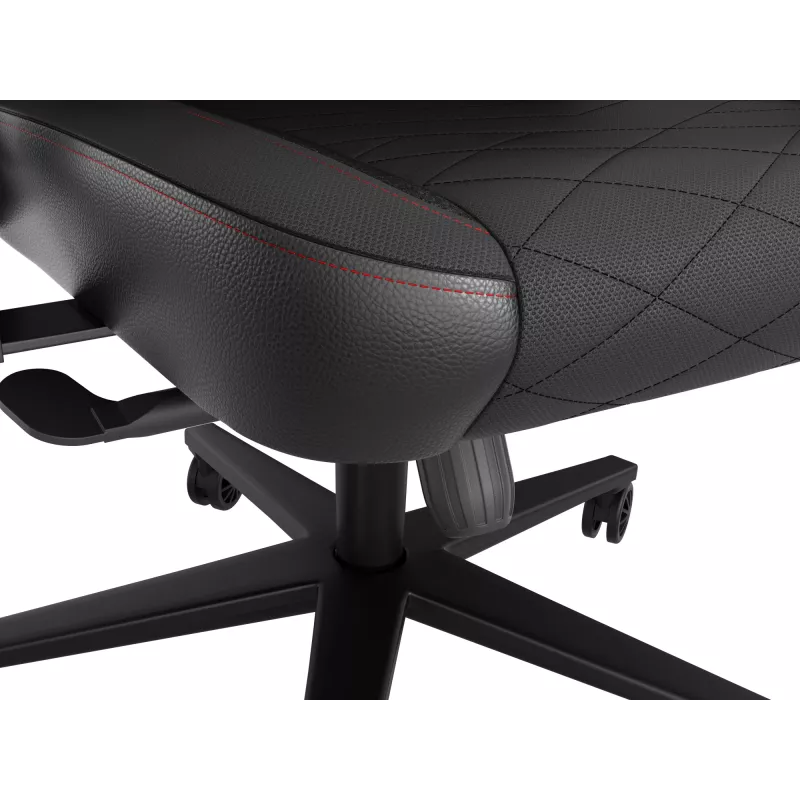 Asiento acolchado GENESIS NITRO 890 G2 respaldo acolchado negro altura 127-134 cm