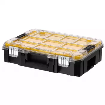 Caja de herramientas STANLEY FMST82967-1, metal y policarbonato, 337×440×119 mm, negro/transparente/amarillo