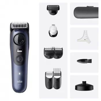 Recortadora de barba Braun BeardTrimmer 7 BT7540 0,5-20 mm batería negro azul