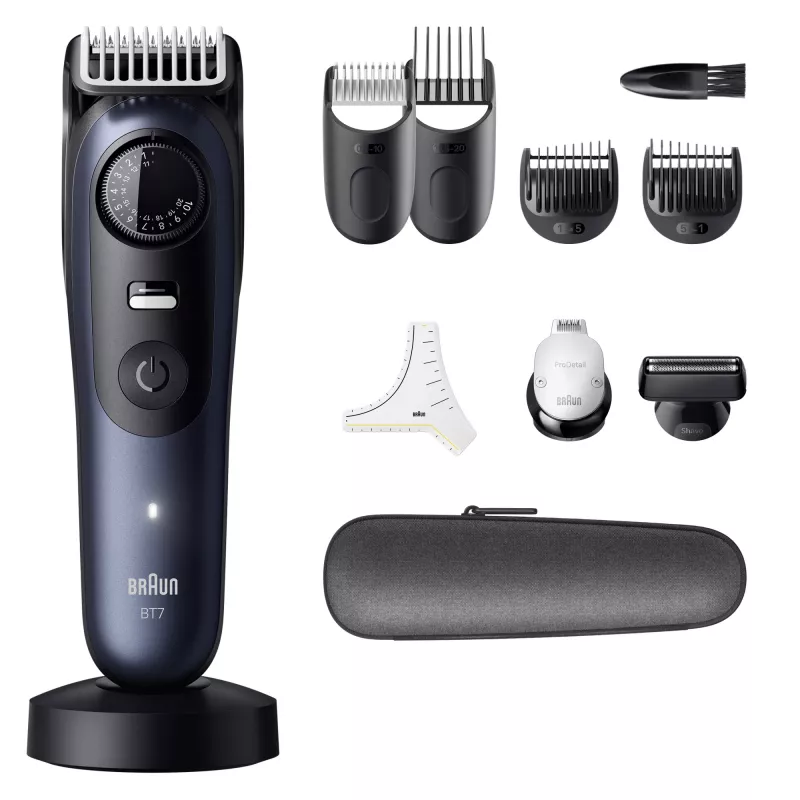 Recortadora de barba Braun BeardTrimmer 7 BT7540 0,5-20 mm batería negro azul