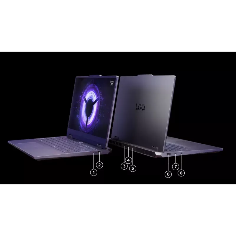 Portátil Lenovo LOQ 15IRX10 — 15,6 inch FHD IPS antirreflejo, Intel Core i5-13450HX, 16 GB DDR5, 1 TB SSD, NVIDIA GeForce RTX 5060 8 GB, Windows 11 Home