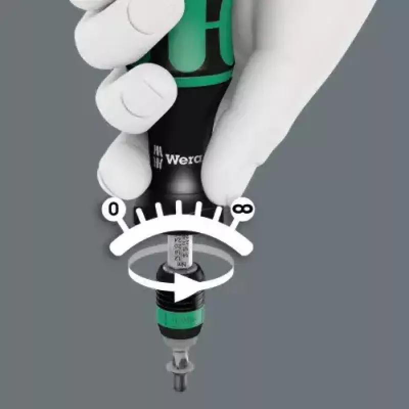 Destornillador dinamométrico Wera 7400 Kraftform 105 mm