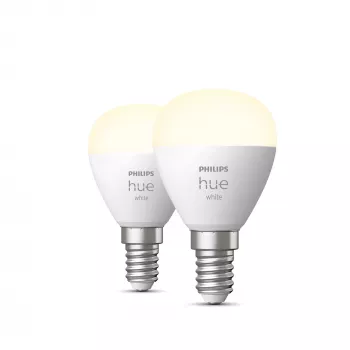 Bombilla inteligente Philips Hue White Lustre E14 Bluetooth Zigbee pack de 2