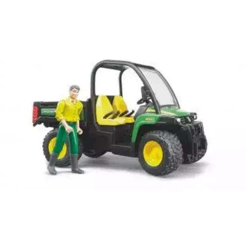 Vehículo de juguete BRUDER John Deere Gator XUV 855D con conductor