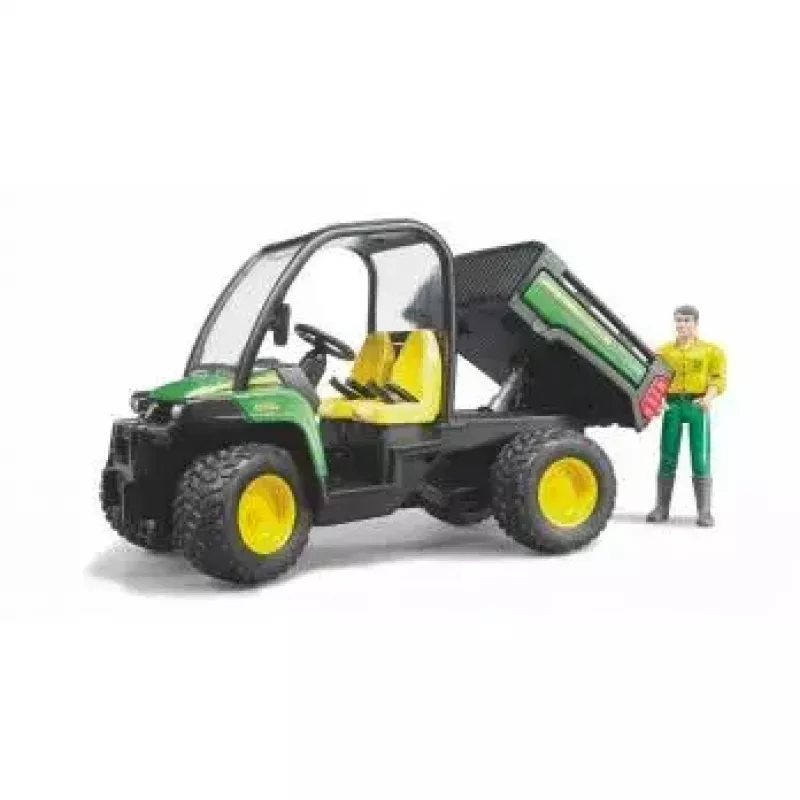 Vehículo de juguete BRUDER John Deere Gator XUV 855D con conductor
