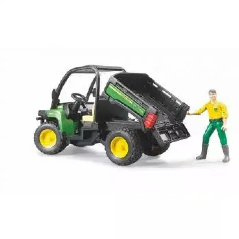 Vehículo de juguete BRUDER John Deere Gator XUV 855D con conductor