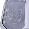 Arenero para gatos DIAMENTIQ BAYA gris claro/gris oscuro 55,5×40×38,7 cm, plástico, puerta reversible