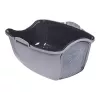 Arenero para gatos DIAMENTIQ BAYA gris claro/gris oscuro 55,5×40×38,7 cm, plástico, puerta reversible