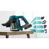 Aspirador de escoba Bosch Serie 6 BBS611LAG aspirador de escoba 2 en 1 con batería, en seco, sin bolsa, 0,3 l, Azul, 2,5 Ah