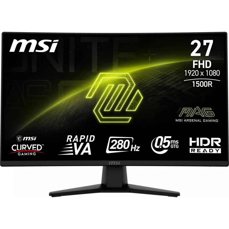 Monitor MSI MAG 274CXF 68,6 cm (27 pulgadas) 1920 x 1080 píxeles Full HD Negro
