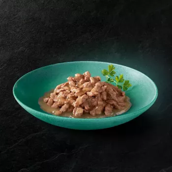 Comida húmeda para gatos Sheba Kitten Selection of Flavors in Sauce 40×85 g — comida húmeda para gatitos, 40 bolsas x 85 g, 3,4 kg, sabor principal pollo