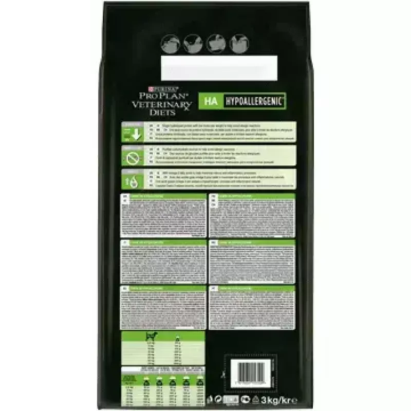 Purina Pro Plan Veterinary Diets Canine HA Hypoallergenic comida seca para perros, 11 kg