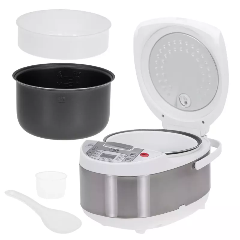 Olla multifunción Adler AD 6420 — 700 W, capacidad 3,25 L, 6 programas programables, indicador LED