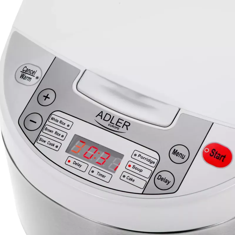 Olla multifunción Adler AD 6420 — 700 W, capacidad 3,25 L, 6 programas programables, indicador LED