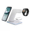 CANYON WS-303 soporte de carga inalámbrica Qi 3 en 1, 15 W, blanco (CNS-WCS303W)