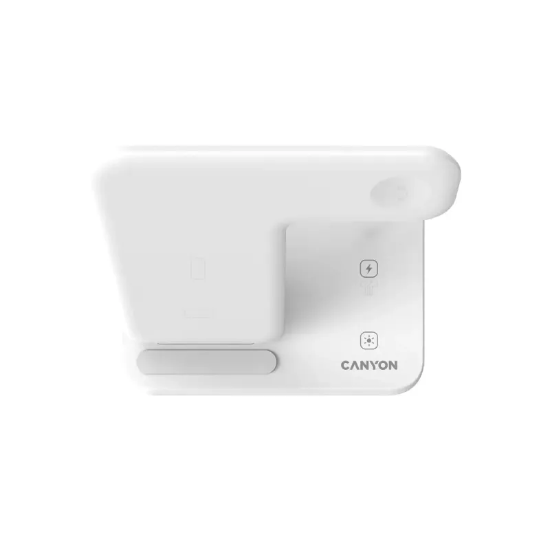 CANYON WS-303 soporte de carga inalámbrica Qi 3 en 1, 15 W, blanco (CNS-WCS303W)