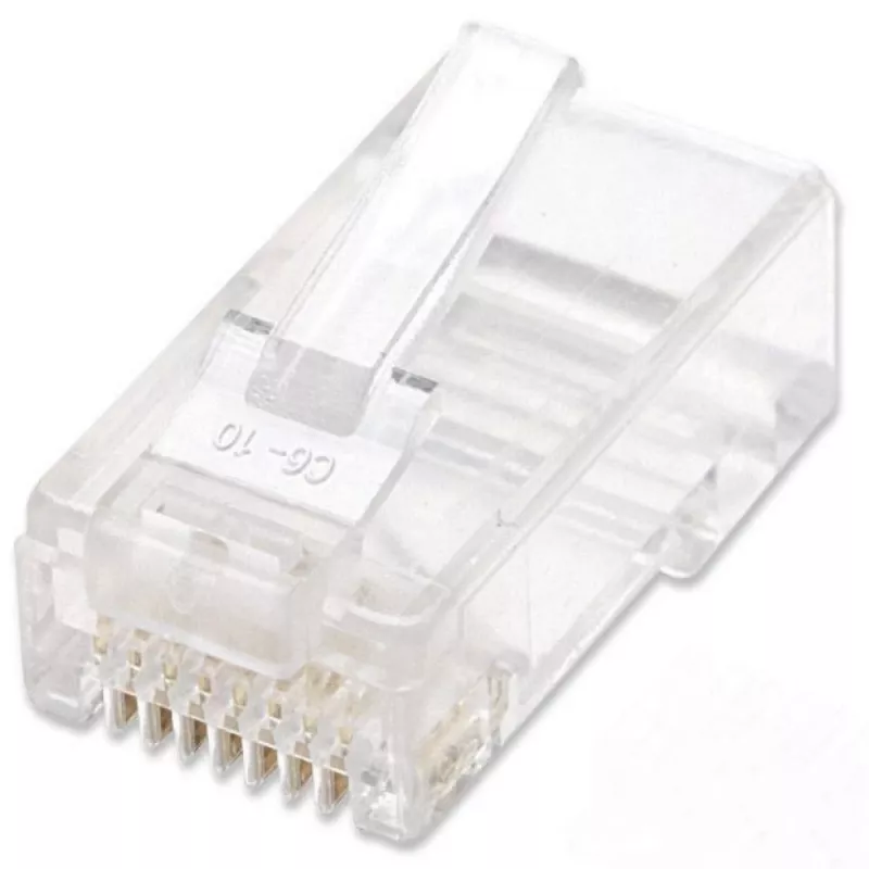 Techly IWP-JAR-C5RTY Conector de cable RJ45 Transparente