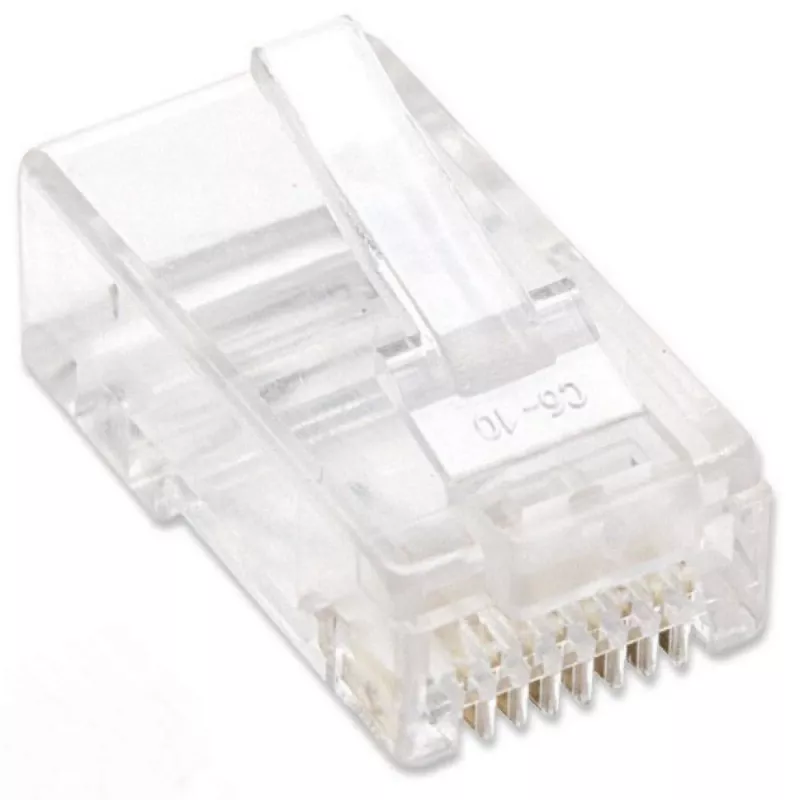 Techly IWP-JAR-C5RTY Conector de cable RJ45 Transparente