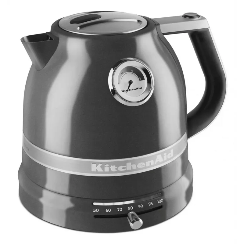 Hervidor eléctrico KITCHENAID 5KEK1522EMS — 1,5 L, 2400 W, acero inoxidable, 7 ajustes de temperatura