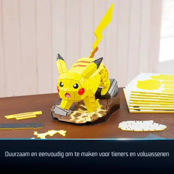 4D Build, maqueta 3D Pokémon Pikachu, figura Pokémon, Kanto First Partner Collection, decoración de escritorio, 201 piezas, para niños a partir de 12 años